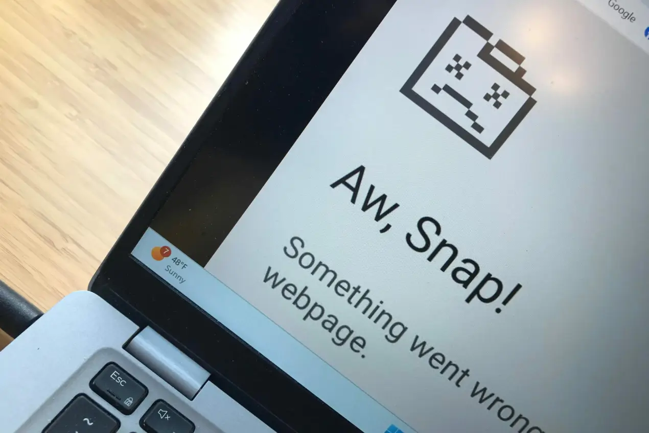 AW_SNAP! Google Chrome