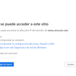 ERR_NAME_NOT_RESOLVED